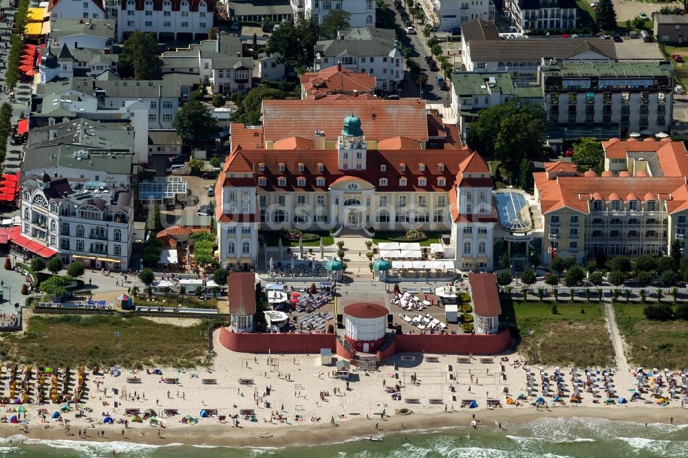 Binz aus der Vogelperspektive: Kurhaus Binz auf der Insel Rügen in Mecklenburg-Vorpommern