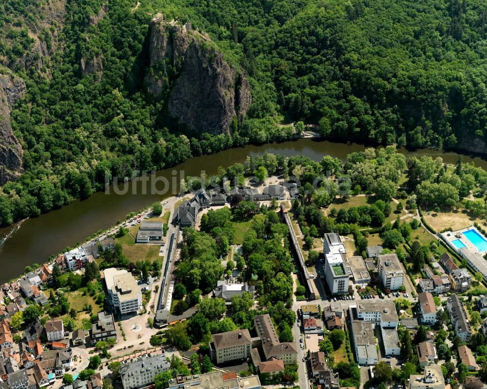 Luftbild Bad Münster am Stein-Ebernburg - Kurpark von Bad Münster am Stein-Ebernburg im Bundesland Rheinland-Pfalz