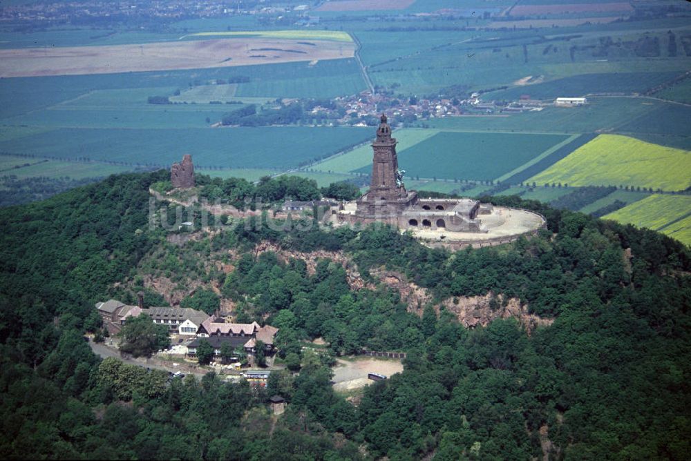 Luftaufnahme Bad Frankenhausen - Kyffhäuserdenkmal