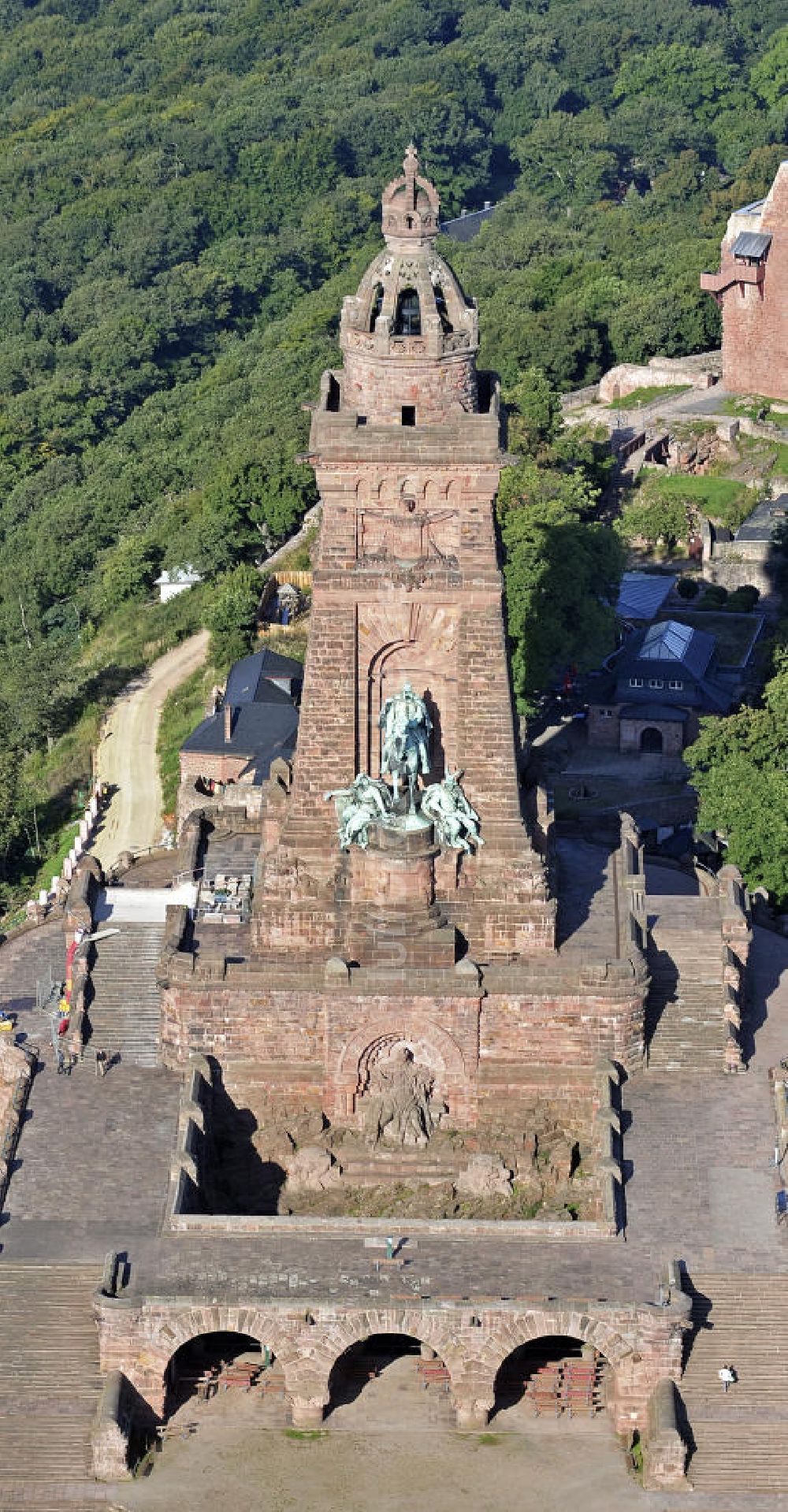 Luftbild Bad Frankenhausen - Kyffhäuserdenkmal