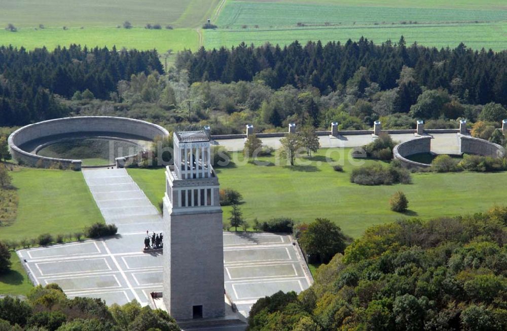 Luftbild Weimar - KZ Buchenwald - Turm der Freiheit