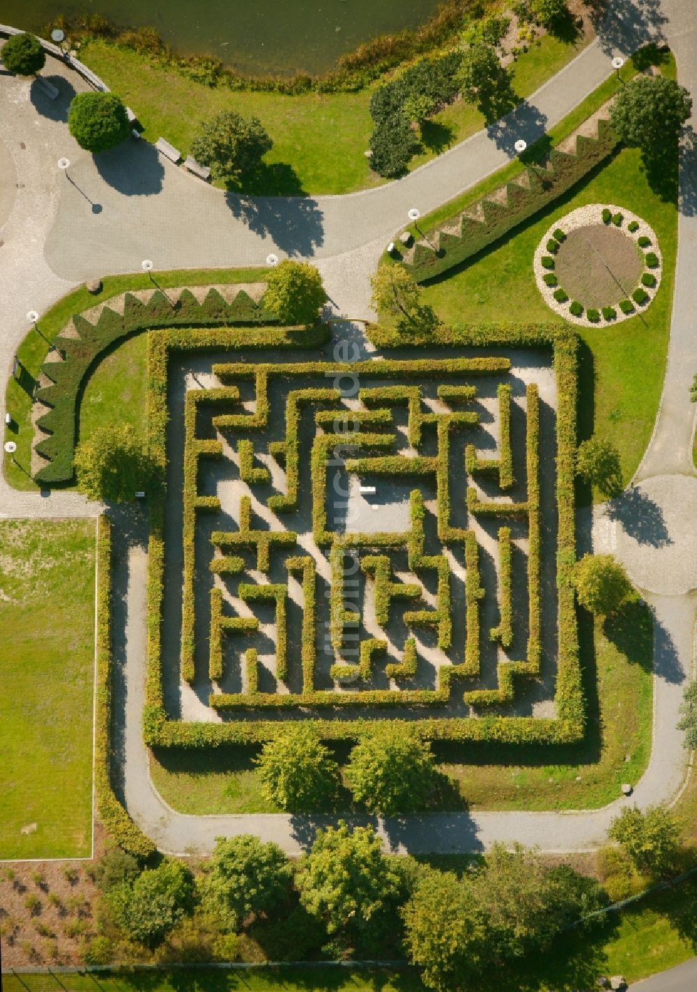 Oberhausen aus der Vogelperspektive: Labyrinth Centro-Park in Oberhausen im Bundesland Nordrhein-Westfalen