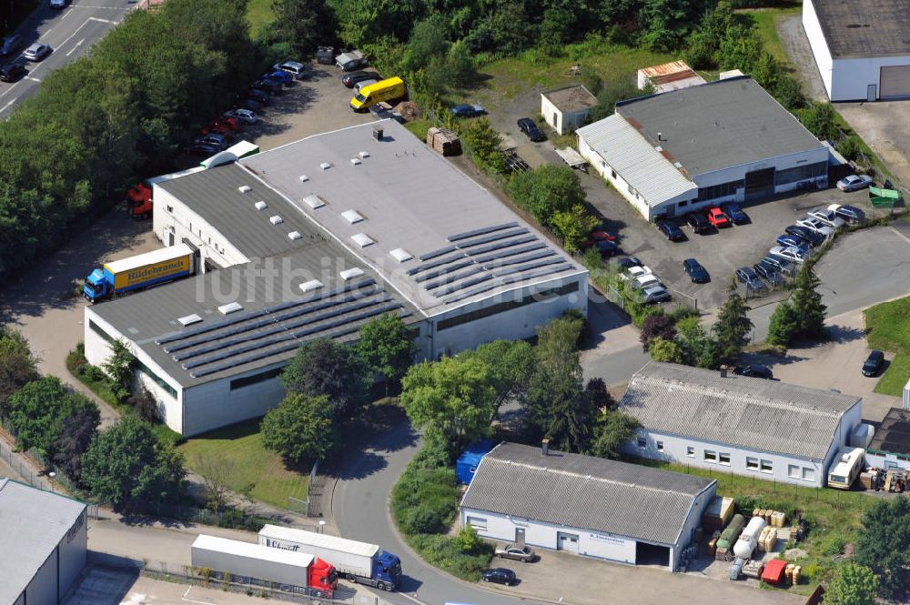 Bönen aus der Vogelperspektive: Lagerhalle mit Büroräumen in Bönen / Nordrhein-Westfalen