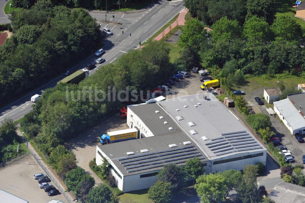 Luftbild Bönen - Lagerhalle mit Büroräumen in Bönen / Nordrhein-Westfalen