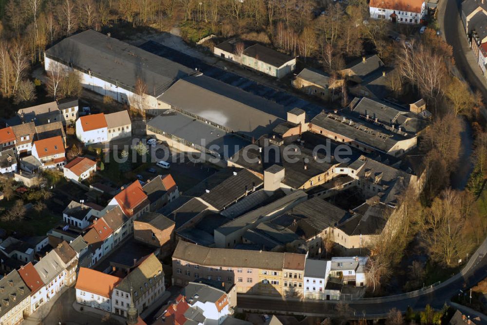 Frohburg von oben - Lagerhalle in Frohburg im Landkreis Leipzig