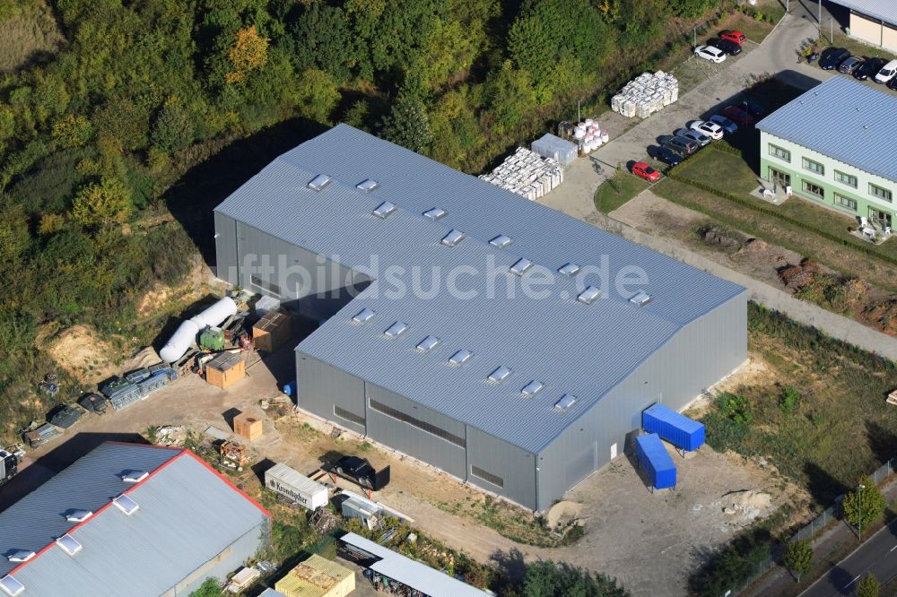 Luftbild Strausberg - Lagerhalle im Gewerbegebiet in Strausberg im Bundesland Brandenburg