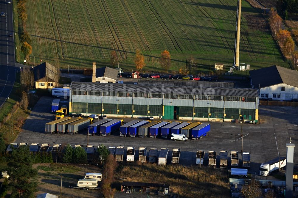 Luftbild Wandlitz - Lagerhalle der Maschinenfabrik Liezen in Wandlitz im Bundesland Brandenburg