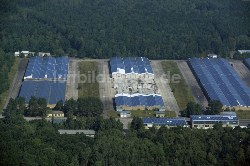 Luftbild Naunhof - Lagerhalle im Ortsteil Lindhardt in Naunhof im Bundesland Sachsen