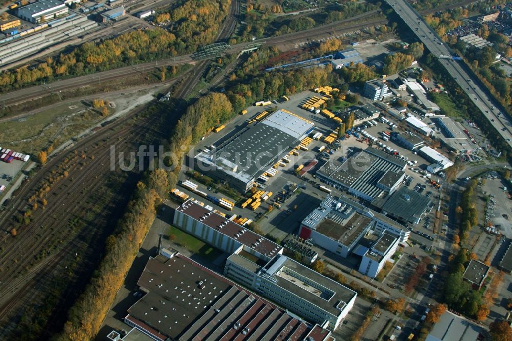 Luftaufnahme Malsch - Lagerhallen und Speditionsgebäude der Dachser GmbH & Co.KG in Malsch im Bundesland Baden-Württemberg