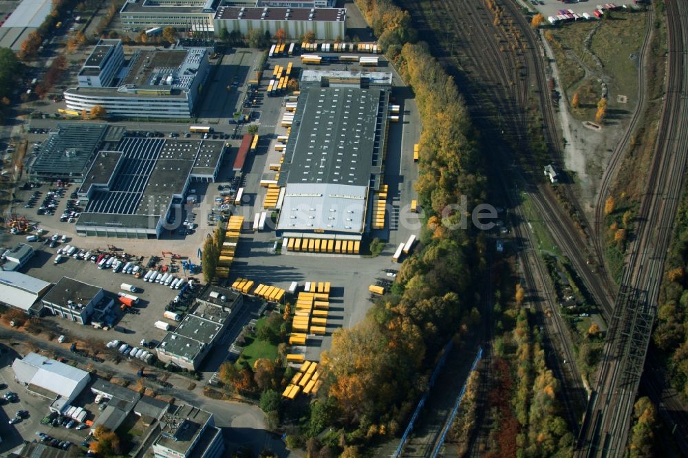 Malsch aus der Vogelperspektive: Lagerhallen und Speditionsgebäude der Dachser GmbH & Co.KG in Malsch im Bundesland Baden-Württemberg