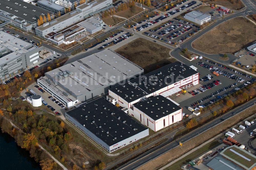 Luftbild Forchheim - Lagerhallen und Speditionsgebäude an der an der Hardeckstraße in Forchheim im Bundesland Bayern, Deutschland