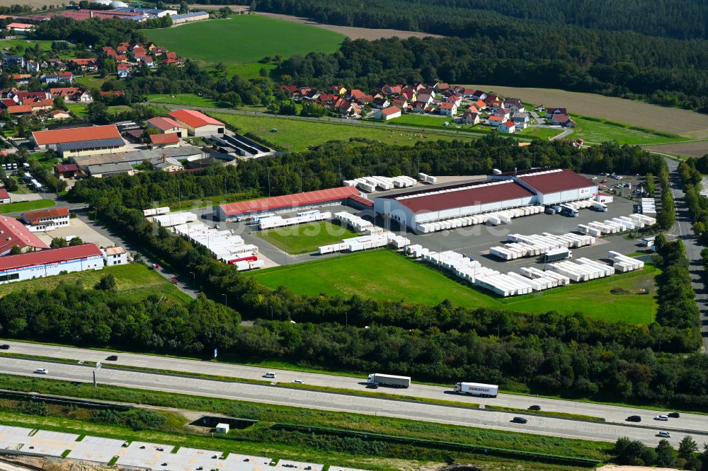 Luftbild Mörsdorf - Lagerhallen und Speditionsgebäude DPD Deutschland GmbH in Mörsdorf im Bundesland Thüringen, Deutschland