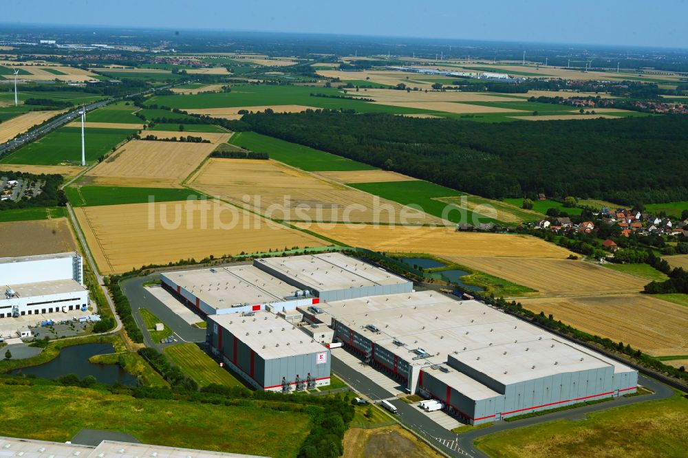 Luftbild Barsinghausen - Lagerhallen und Speditionsgebäude Kaufland Logistik in Barsinghausen im Bundesland Niedersachsen, Deutschland