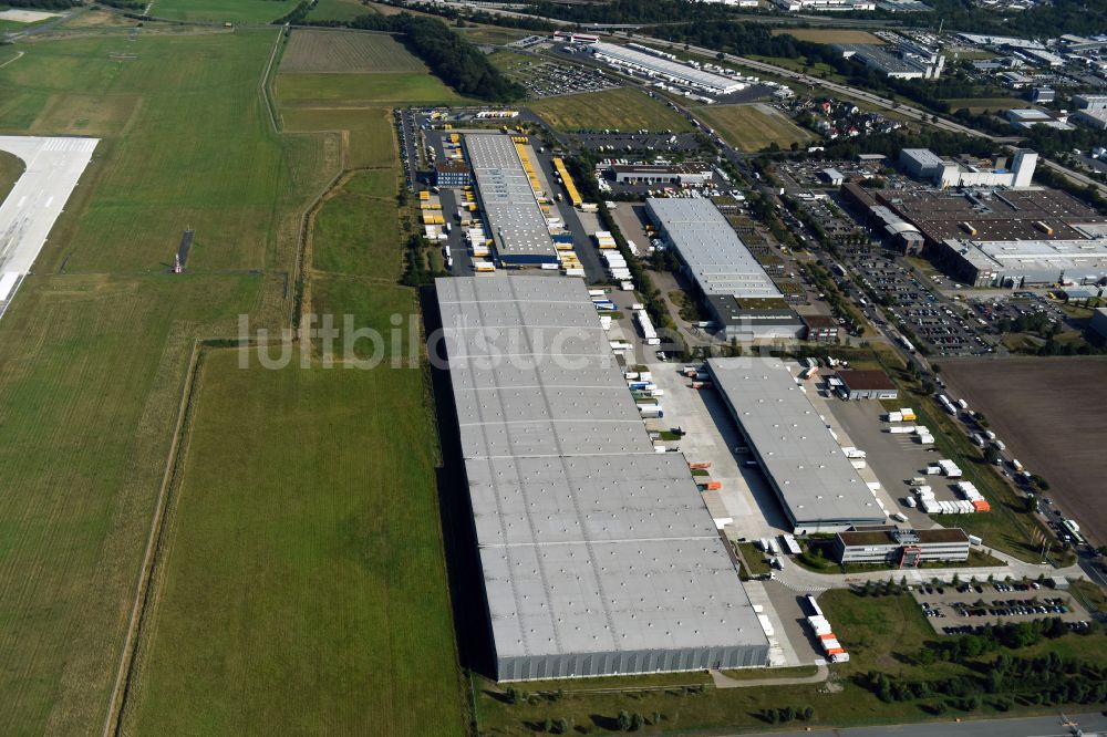 Luftbild Langenhagen - Lagerhallen und Speditionsgebäude der Krage Speditionsgesellschaft mbH in Langenhagen im Bundesland Niedersachsen