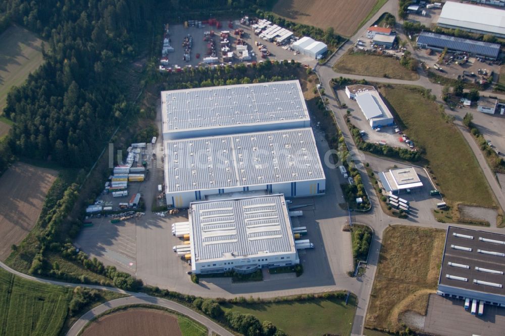 Luftbild Haiterbach - Lagerhallen und Speditionsgebäude Schuon Gebr. Logistik GmbH Fulfillment-Spezialist in Haiterbach im Bundesland Baden-Württemberg, Deutschland