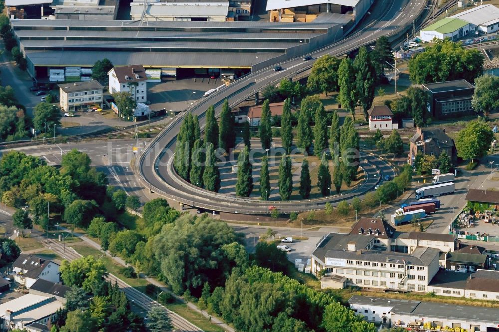 Malsch aus der Vogelperspektive: Lagerhallen und Speditionsgebäude Seifert Logistics Group in Malsch im Bundesland Baden-Württemberg, Deutschland