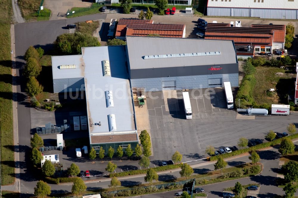 Luftbild Boxberg - Lagerhallen und Speditionsgebäude der Spedition-dölzer GmbH & CO KG in der Robert-Bosch-Straße in Boxberg im Bundesland Baden-Württemberg, Deutschland