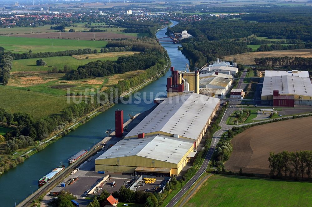 Luftbild Bülstringen - Lagerhauskomplex- Gebäude im Gewerbegebiet von BARO Lagerhaus GmbH & Co. KG in Bülstringen im Bundesland Sachsen-Anhalt, Deutschland