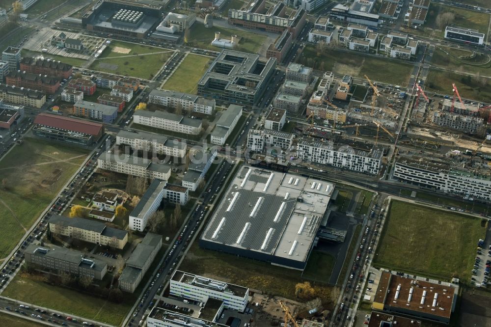 Luftbild Berlin - Lagerhauskomplex- Gebäude im Gewerbegebiet am Groß-Berliner Damm in Berlin