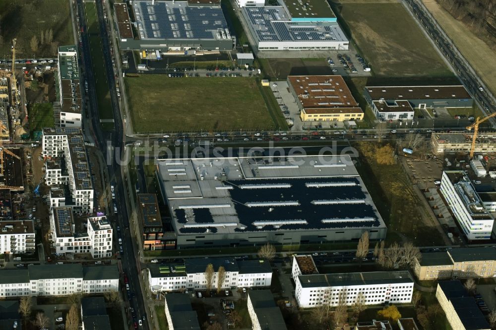 Luftbild Berlin - Lagerhauskomplex- Gebäude im Gewerbegebiet am Groß-Berliner Damm in Berlin