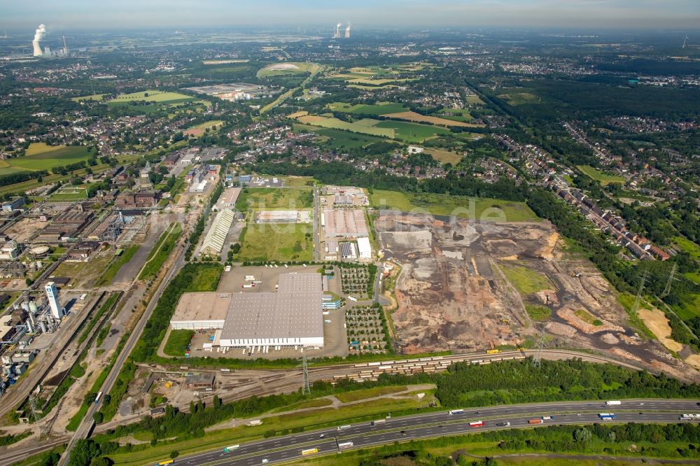 Luftbild Oberhausen - Lagerhauskomplex- Gebäude der Lekkerland GmbH & Co. KG in Oberhausen im Bundesland Nordrhein-Westfalen