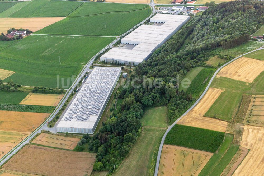 Luftbild Moosthenning - Lagerhauskomplex- Gebäude in Moosthenning im Bundesland Bayern, Deutschland