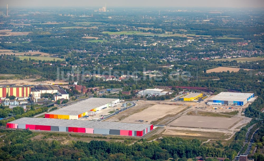 Luftbild Dortmund - Lagerhauskomplex- Gebäude von Schenker Deutschland in Dortmund im Bundesland Nordrhein-Westfalen