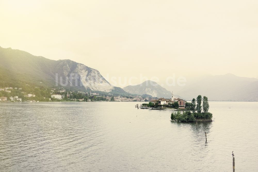 Luftbild Isola Superiore - Lago Maggiore mit Isola Superiore in Piemonte, Italien