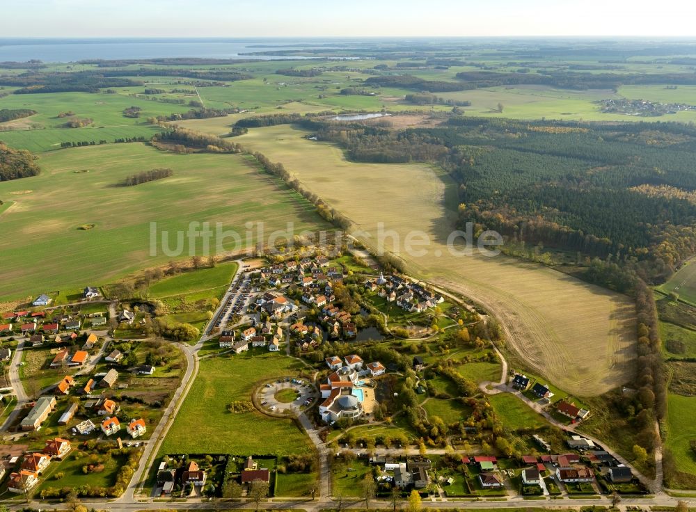 Luftaufnahme Göhren-Lebbin - Land Fleesensee Spa in Göhren-Lebbin im Bundesland Mecklenburg-Vorpommern