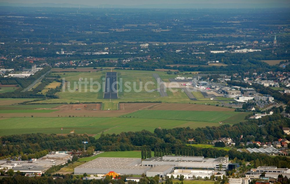 Luftbild Dortmund - Landeplatz des Flughafens Dortmund in Dortmund im Bundesland Nordrhein-Westfalen