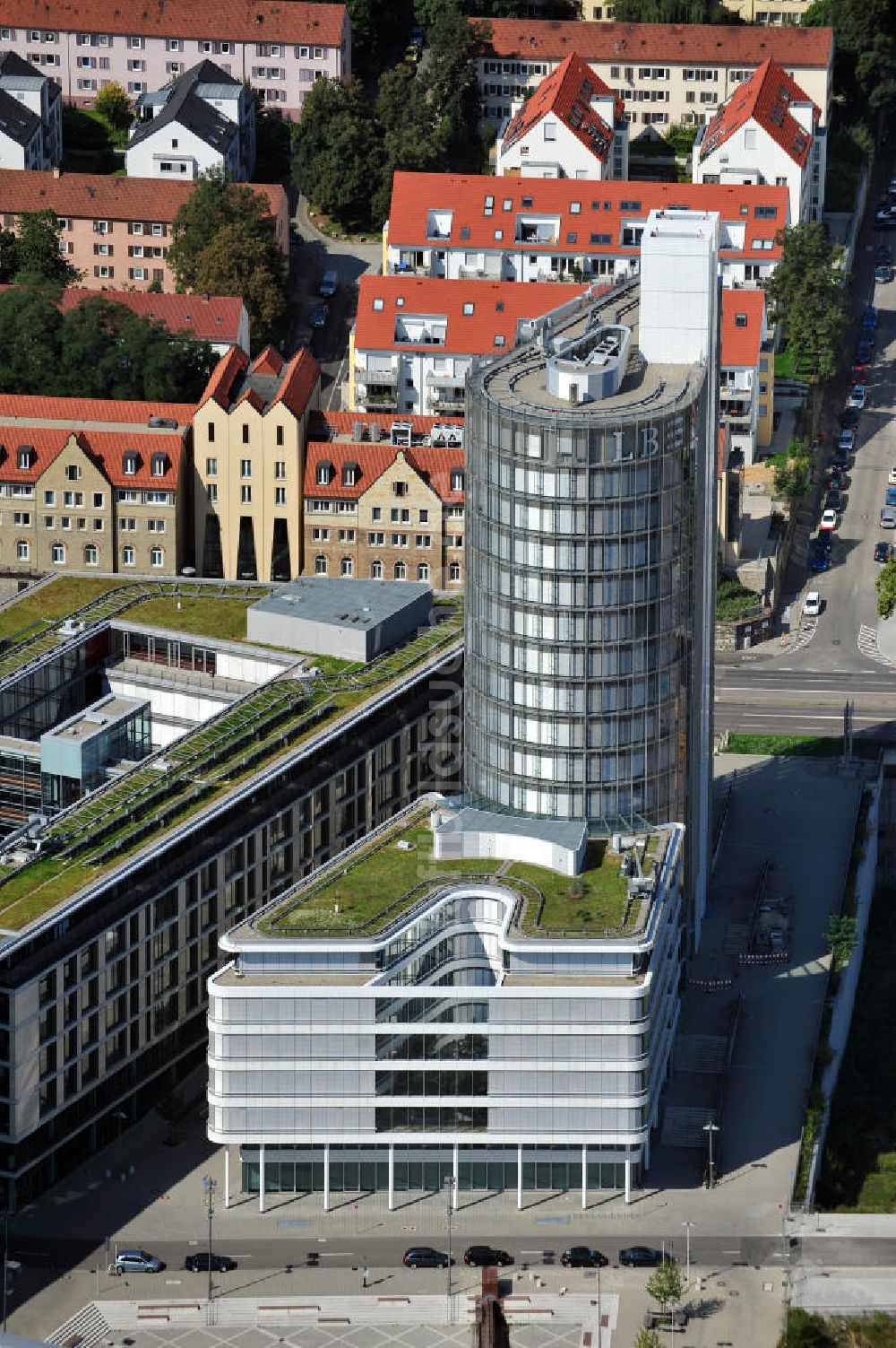 Stuttgart von oben - Landesbank Baden-Württemberg in Stuttgart