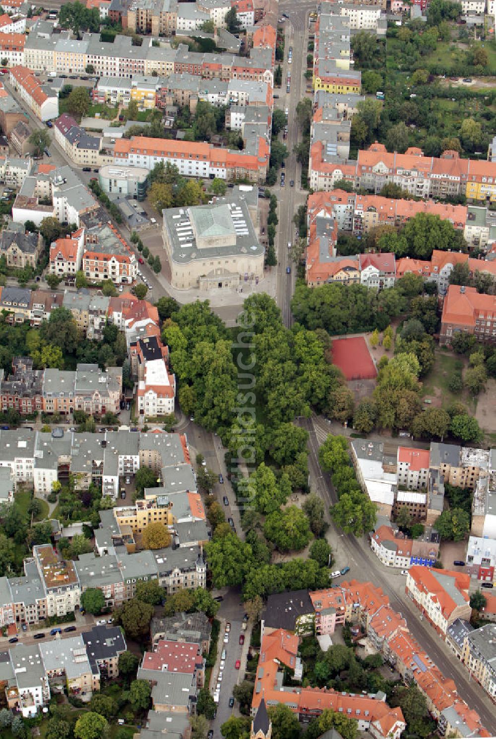 Luftaufnahme Halle / Saale - Landesmuseum und Landesamt für Denkmalpflege Halle / Saale