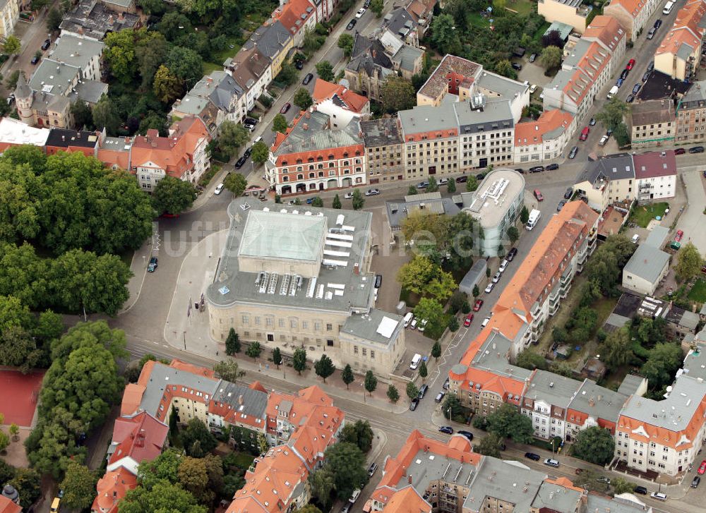 Halle / Saale aus der Vogelperspektive: Landesmuseum und Landesamt für Denkmalpflege Halle / Saale