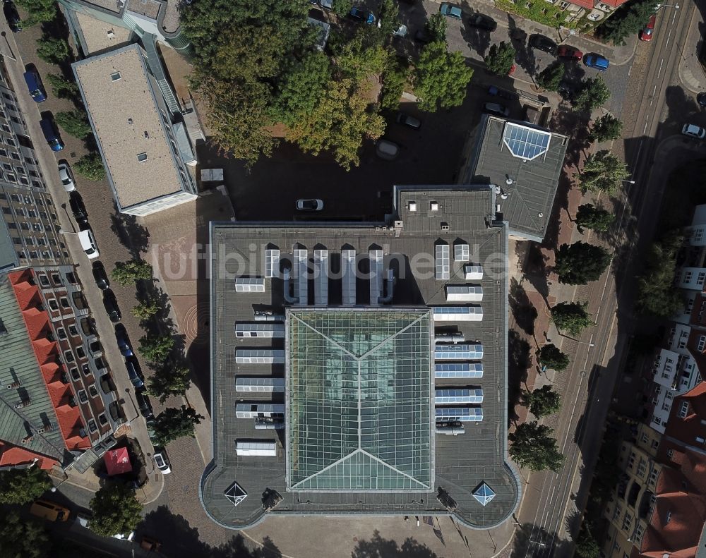 Halle (Saale) von oben - Landesmuseum für Vorgeschichte ( Vorgeschichtsmuseum ) in Halle / Saale