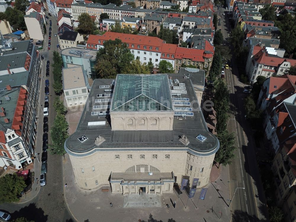 Luftaufnahme Halle (Saale) - Landesmuseum für Vorgeschichte ( Vorgeschichtsmuseum ) in Halle / Saale