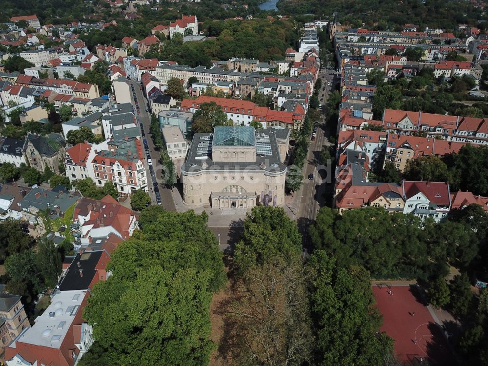 Halle (Saale) aus der Vogelperspektive: Landesmuseum für Vorgeschichte ( Vorgeschichtsmuseum ) in Halle / Saale