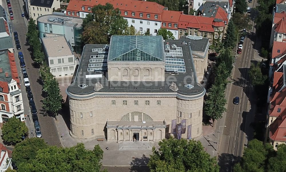 Luftbild Halle (Saale) - Landesmuseum für Vorgeschichte ( Vorgeschichtsmuseum ) in Halle / Saale