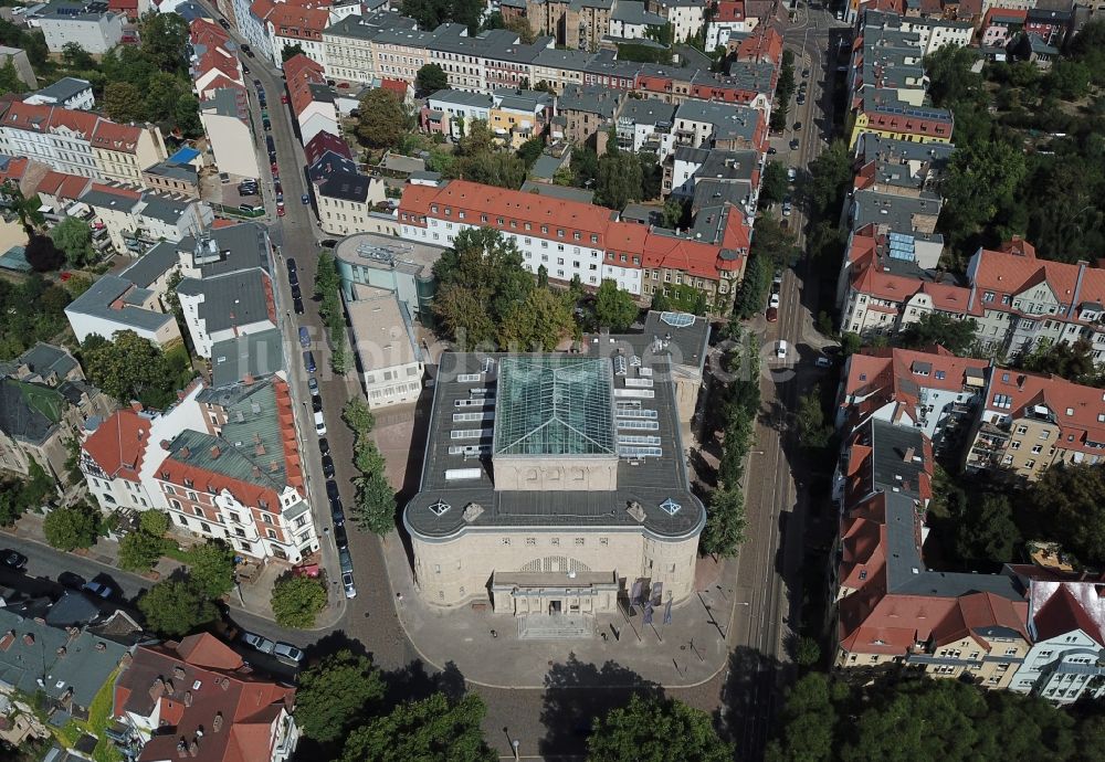 Luftaufnahme Halle (Saale) - Landesmuseum für Vorgeschichte ( Vorgeschichtsmuseum ) in Halle / Saale