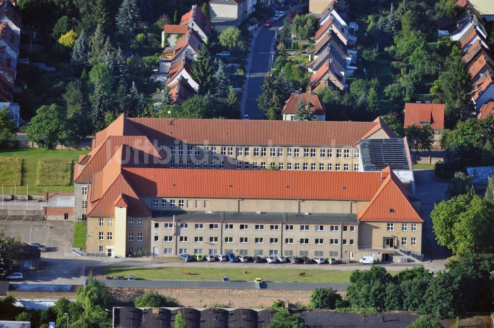 Halle aus der Vogelperspektive: Landesverwaltungsamt Sachsen-Anhalt in Halle im Bundesland Sachsen-Anhalt