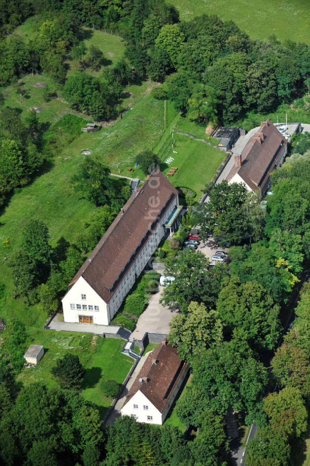 Eisenach von oben - Landhotel Alte Fliegerschule in Eisenach, Thüringen