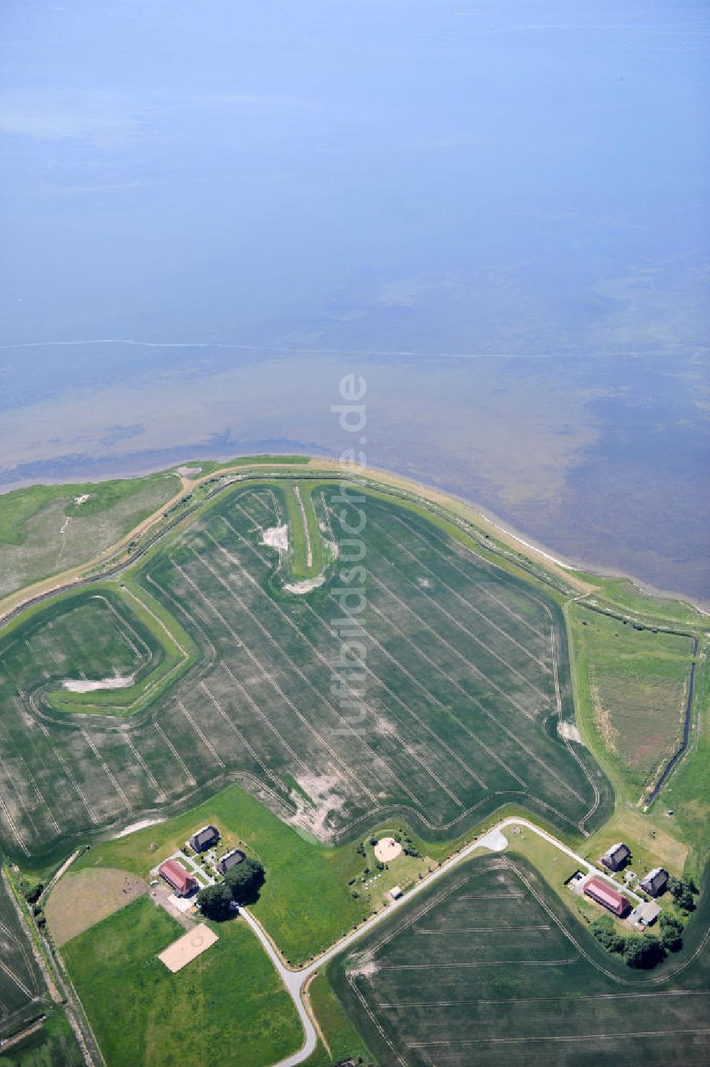 Luftbild Lieschow - Landhotel & Restaurant Kiebitzort in Lieschow auf der Insel Rügen in Mecklenburg-Vorpommern