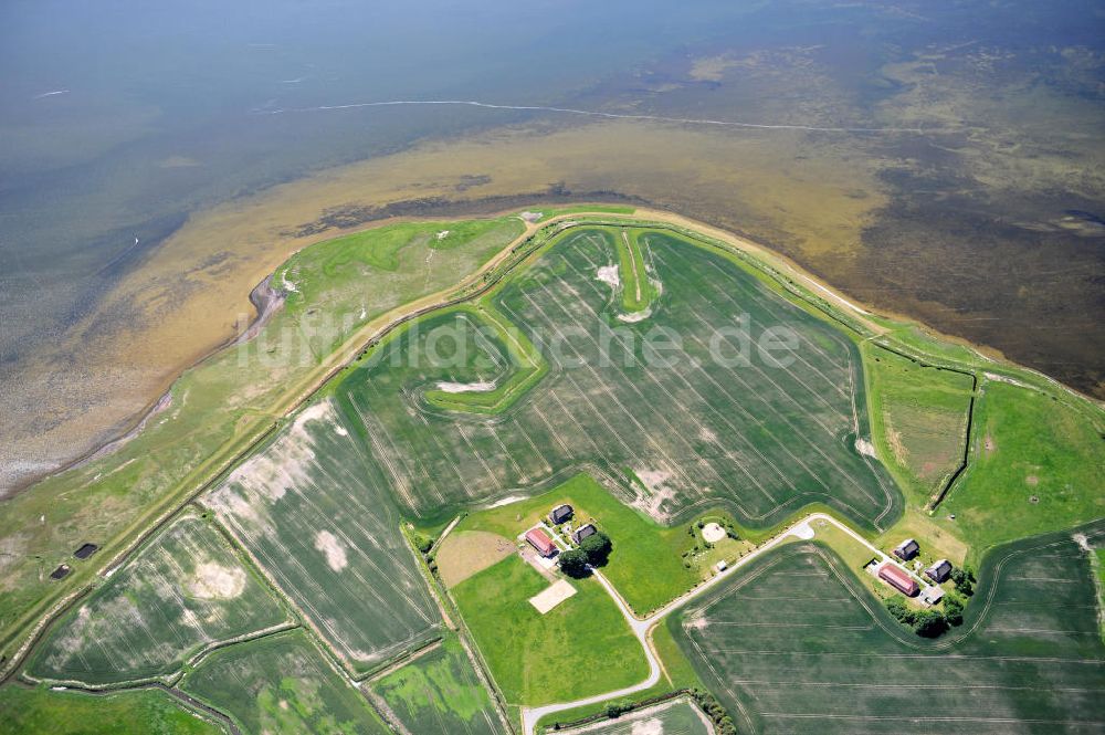 Luftaufnahme Lieschow - Landhotel & Restaurant Kiebitzort in Lieschow auf der Insel Rügen in Mecklenburg-Vorpommern