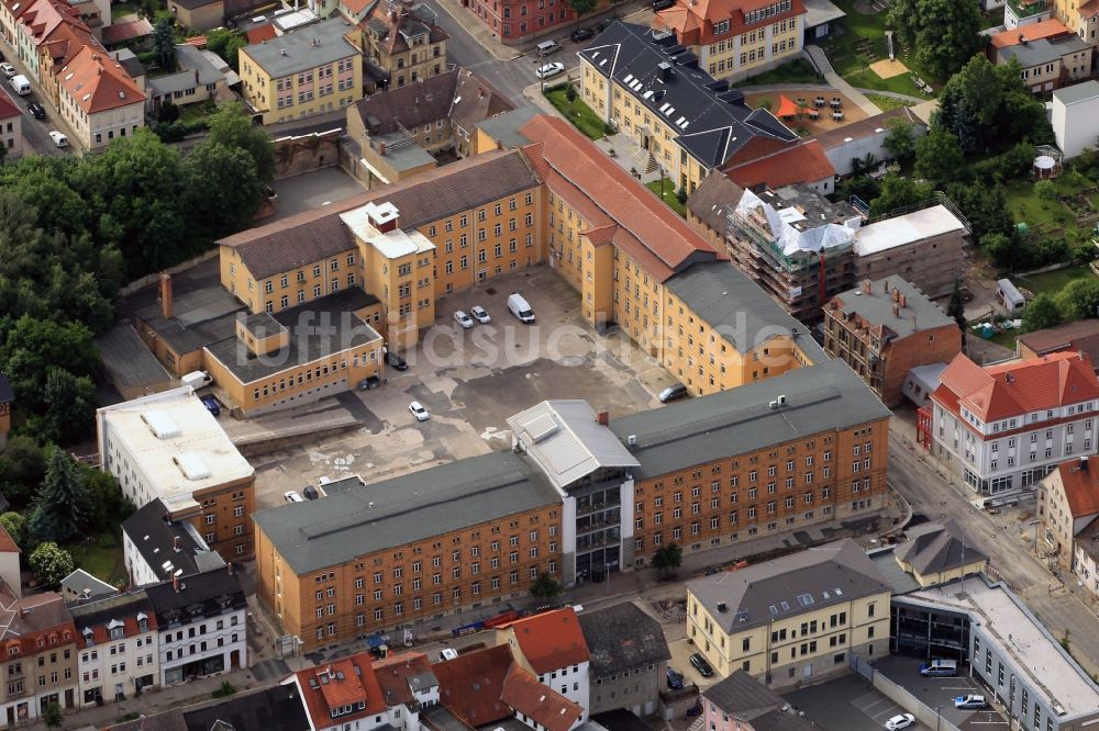 Apolda von oben - Landratsamt Weimarer Land in Apolda im Bundesland Thüringen