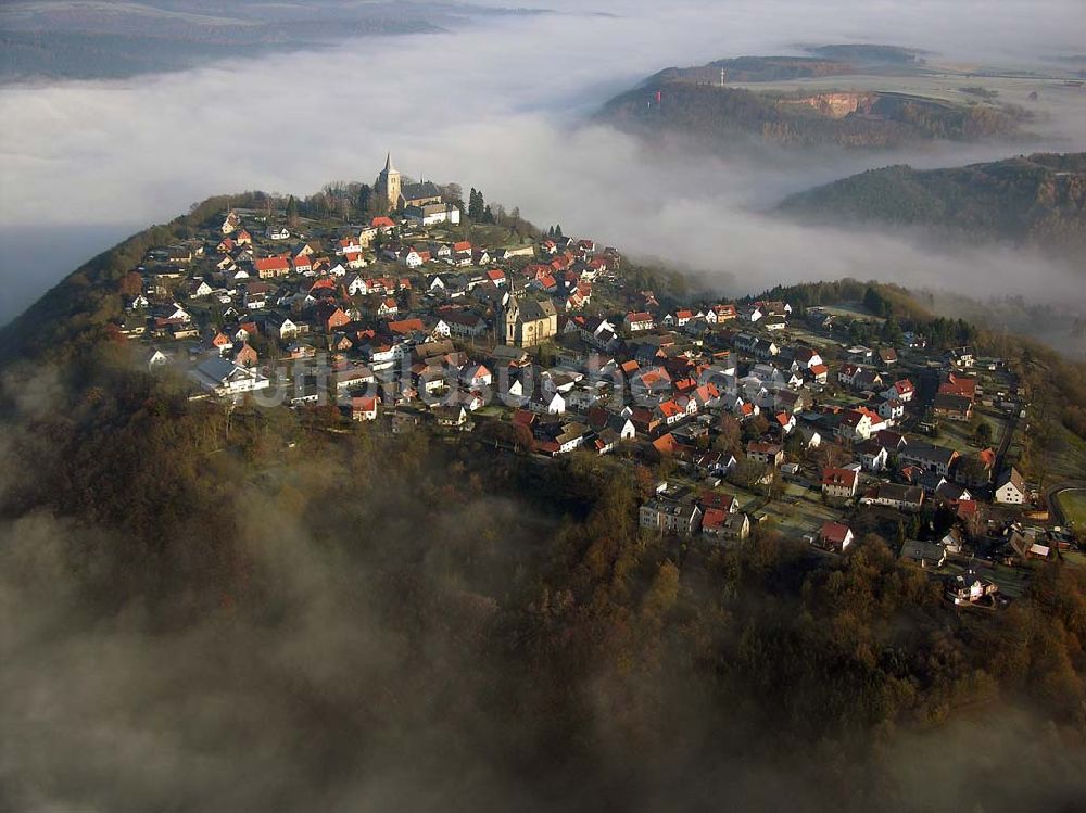 Meschede von oben - Landschaft bei Meschede