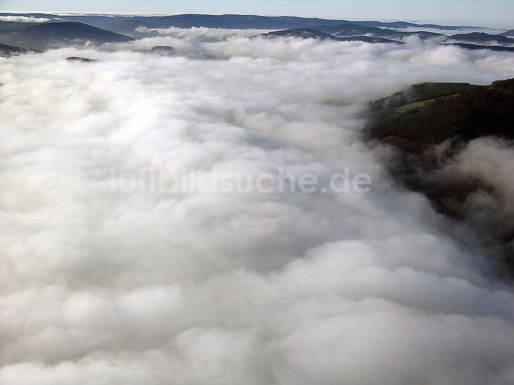 Meschede von oben - Landschaft bei Meschede