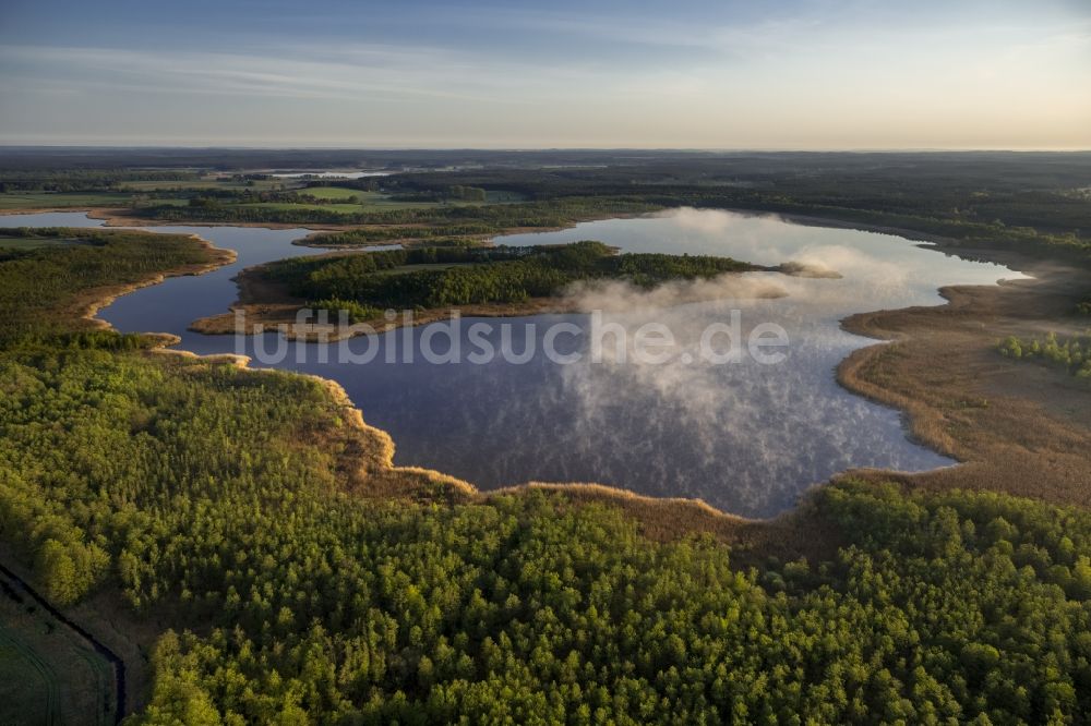 Luftbild Roggentin - Landschaft des Jäthensee in Roggentinim Bundesland Mecklenburg-Vorpommern