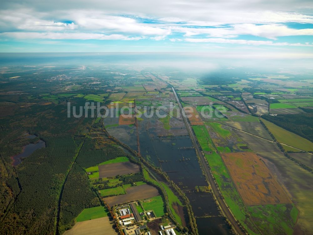 Luftbild Loben - Landschaft des Naturpark Niederlausitzer Heidelandschaft bei Loben im Bundesland Brandenburg