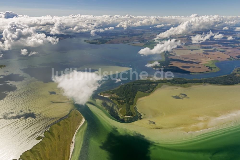 Luftbild Vitte - Landschaft des Naturschutzgebietes Gellen und Gänsewerder an der Ostseeküste auf der Insel Hiddensee bei Vitte im Bundesland Mecklenburg-Vorpommern