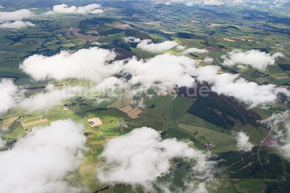 Huntly aus der Vogelperspektive: Landschaft im Norden von Schottland bei Huntly