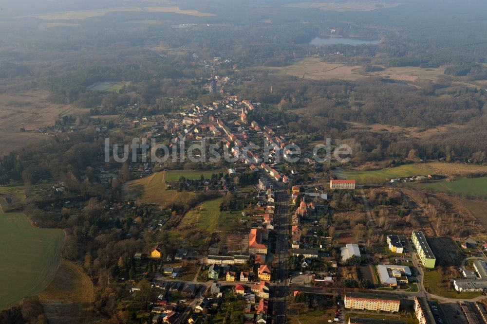 Luftbild Biesenthal - Landschaft am Ortsrand von Biesenthal im Bundesland Brandenburg